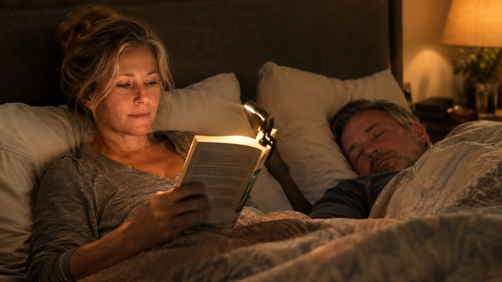 How To Read In Bed Without Waking Your Partner With A Book Light